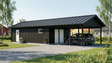 Enkelgarage Snusan 49 kvm med Carport 
