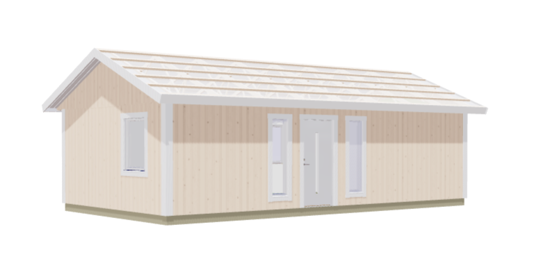 Attefallshus Norrskär 2 rum, Kök/allrum och toalett 49kvm