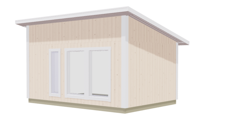 Attefallshus Ledskär kök/allrum och toalett 22kvm