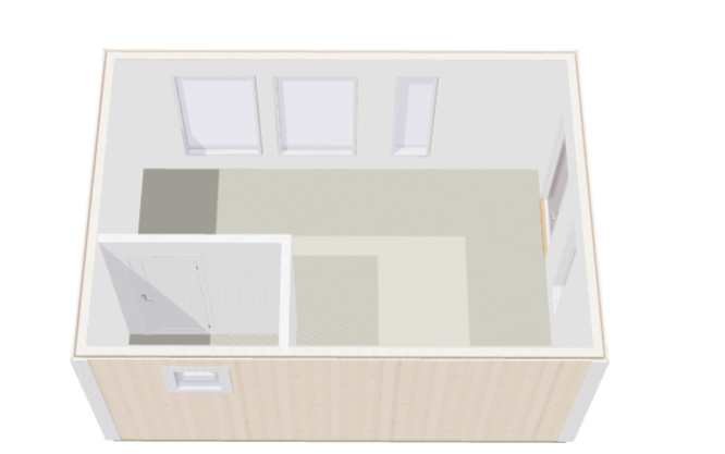 Attefallshus Ledskär kök/allrum och toalett 22kvm