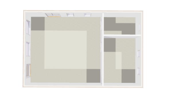 Hytte Kvistholmen 1 rom, Kjøkken/stue og toalett 40kvm