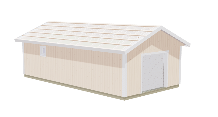 Attefallsgarage Björnören med lägenhet och toalett 16kvm totalt 50kvm