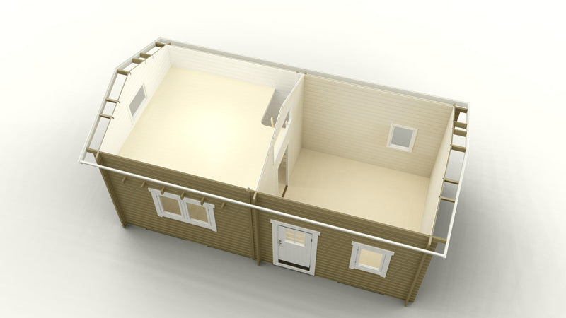 Kundbild för Attefallshus Tät Grundmodell Loft Torp 30 kvm