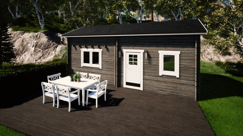 Kundbild för Attefallshus Tät Grundmodell Loft Torp 30 kvm