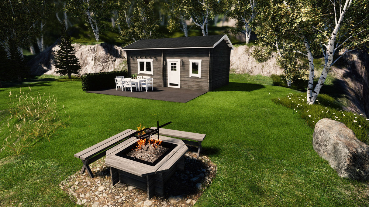 Attefallshus Brusan Loft Torp 30 kvm