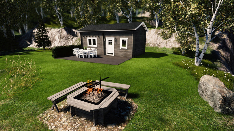 Kundbild för Attefallshus Tät Grundmodell Loft Torp 30 kvm