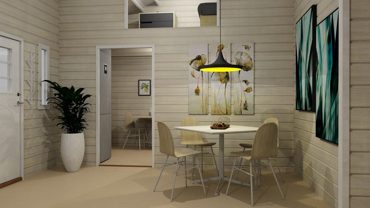 Attefallshus Lövskär Loft Torp 30 kvm med tre rum