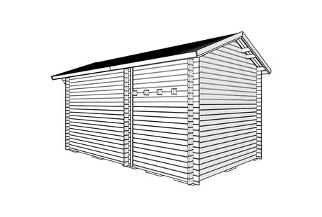 Attefallshus Tät Grundmodell Loft 24 kvm