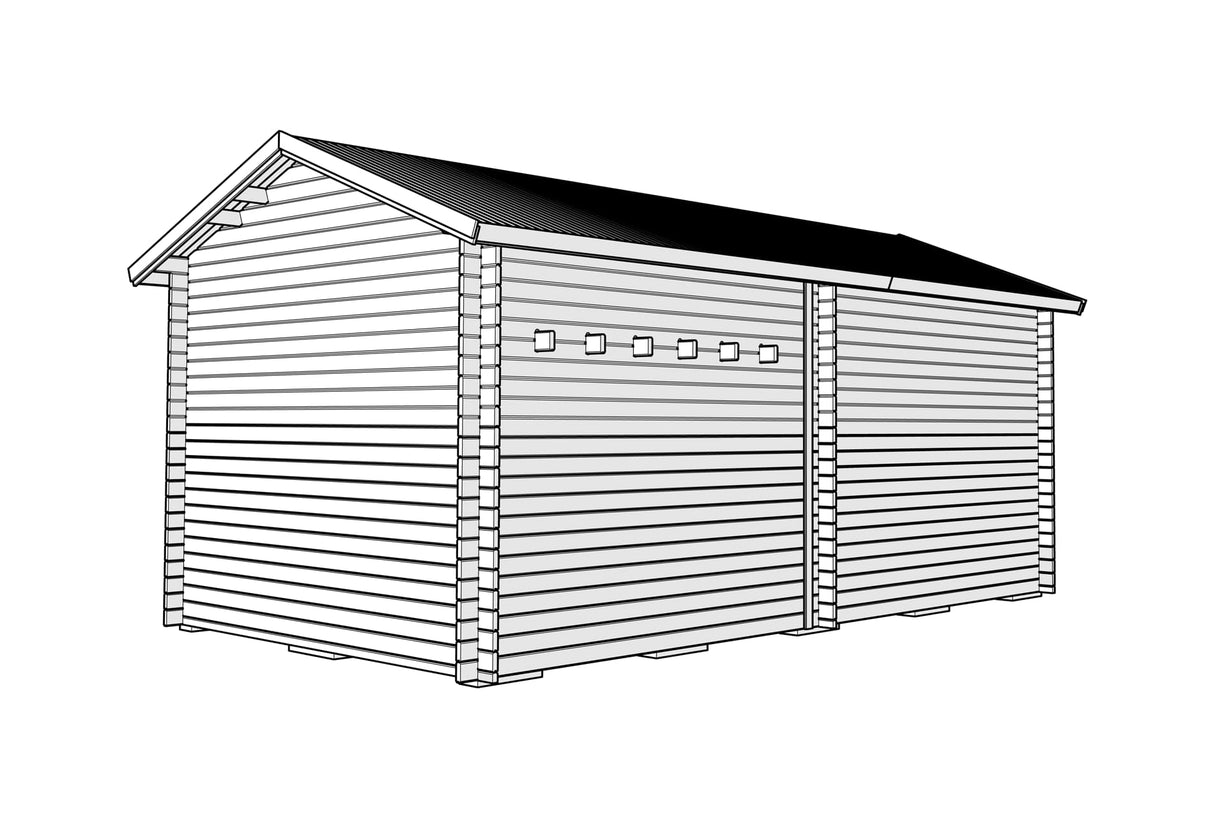 Attefallshus Tät Grundmodell Loft Torp 30 kvm