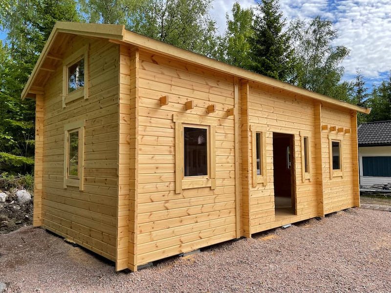 Kundbild för Attefallshus Tät Grundmodell Loft Torp 30 kvm med tre rum