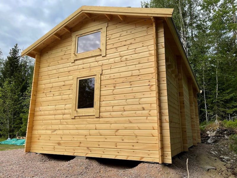 Kundbild för Attefallshus Tät Grundmodell Loft Torp 30 kvm med tre rum