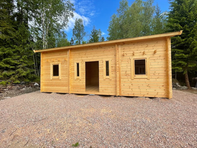 Kundbild för Attefallshus Tät Grundmodell Loft Torp 30 kvm med tre rum