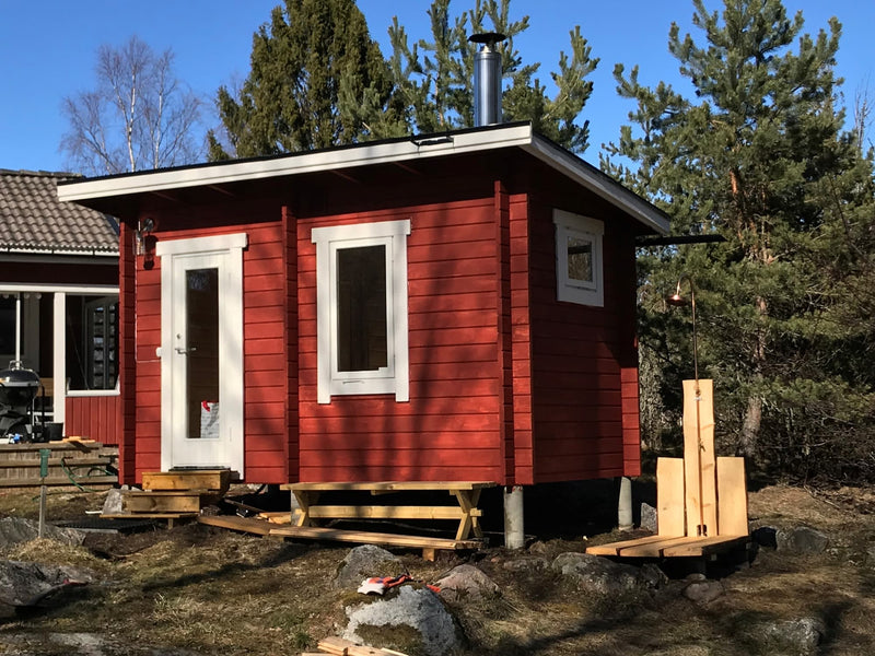 Kundbild för Badstue Tett Grunnmodell med skråtak 8 kvm