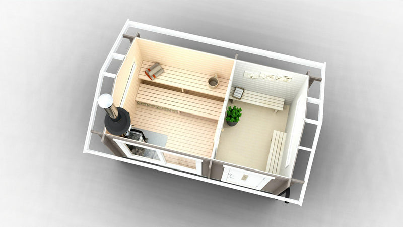 Kundbild för Badstue tett grunnmodell DL 11 kvm