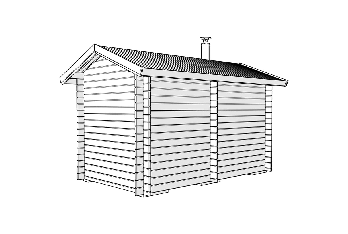 Badstue Tett Grunnmodell DL 8 kvm