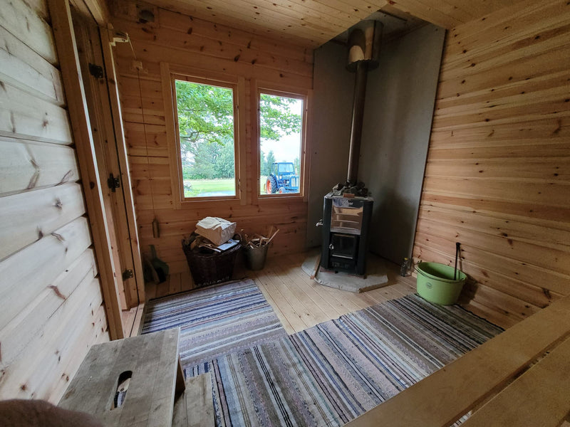 Kundbild för Badstue Båtøn med skråtak 15 kvm