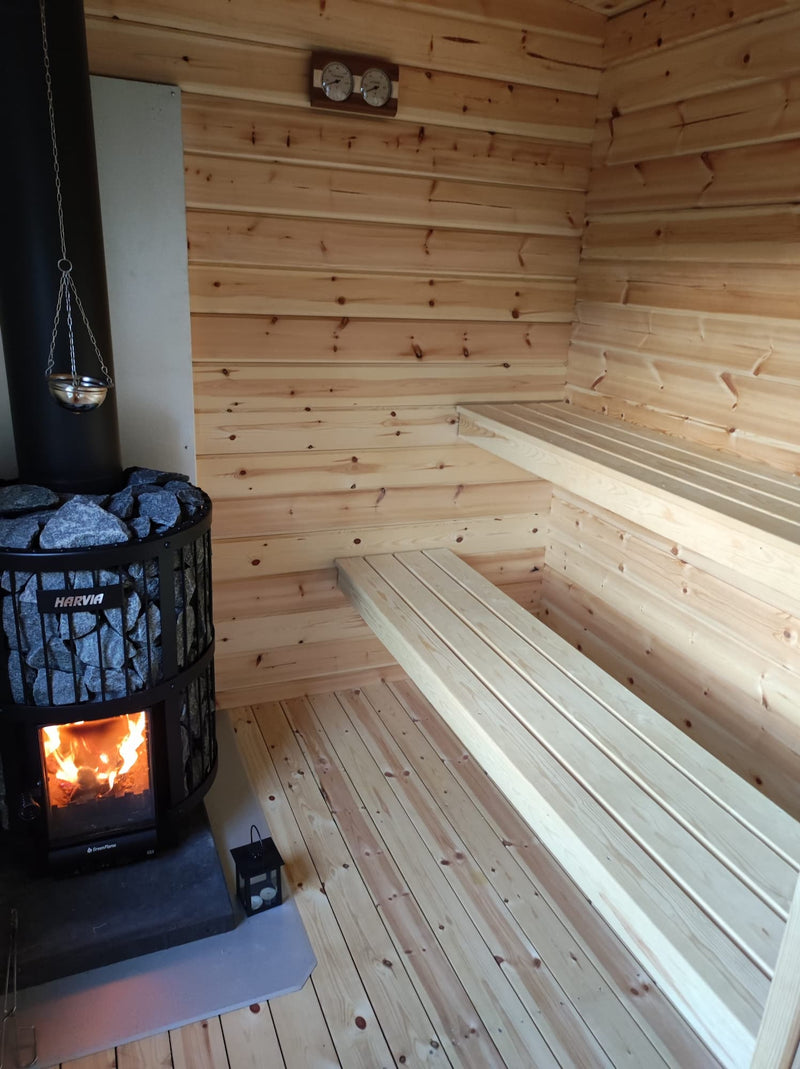 Kundbild för Badstue Tett Grunnmodell med skråtak 8 kvm