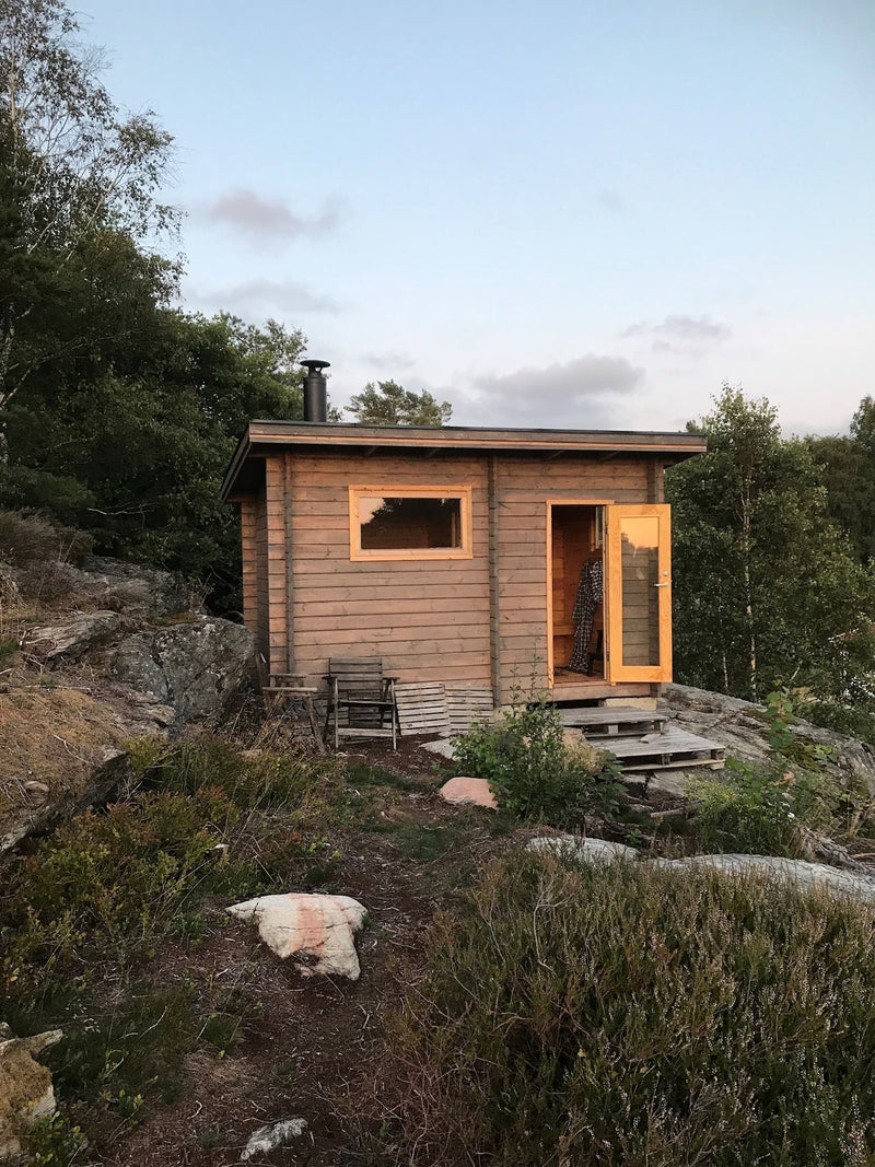 Kundbild för Badstue Tett Grunnmodell med skråtak 8 kvm