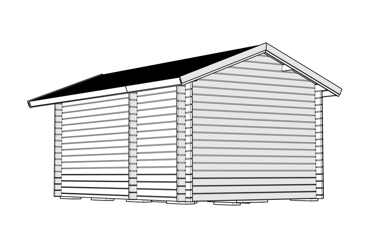 Bastustuga tät grundmodell 15 kvm