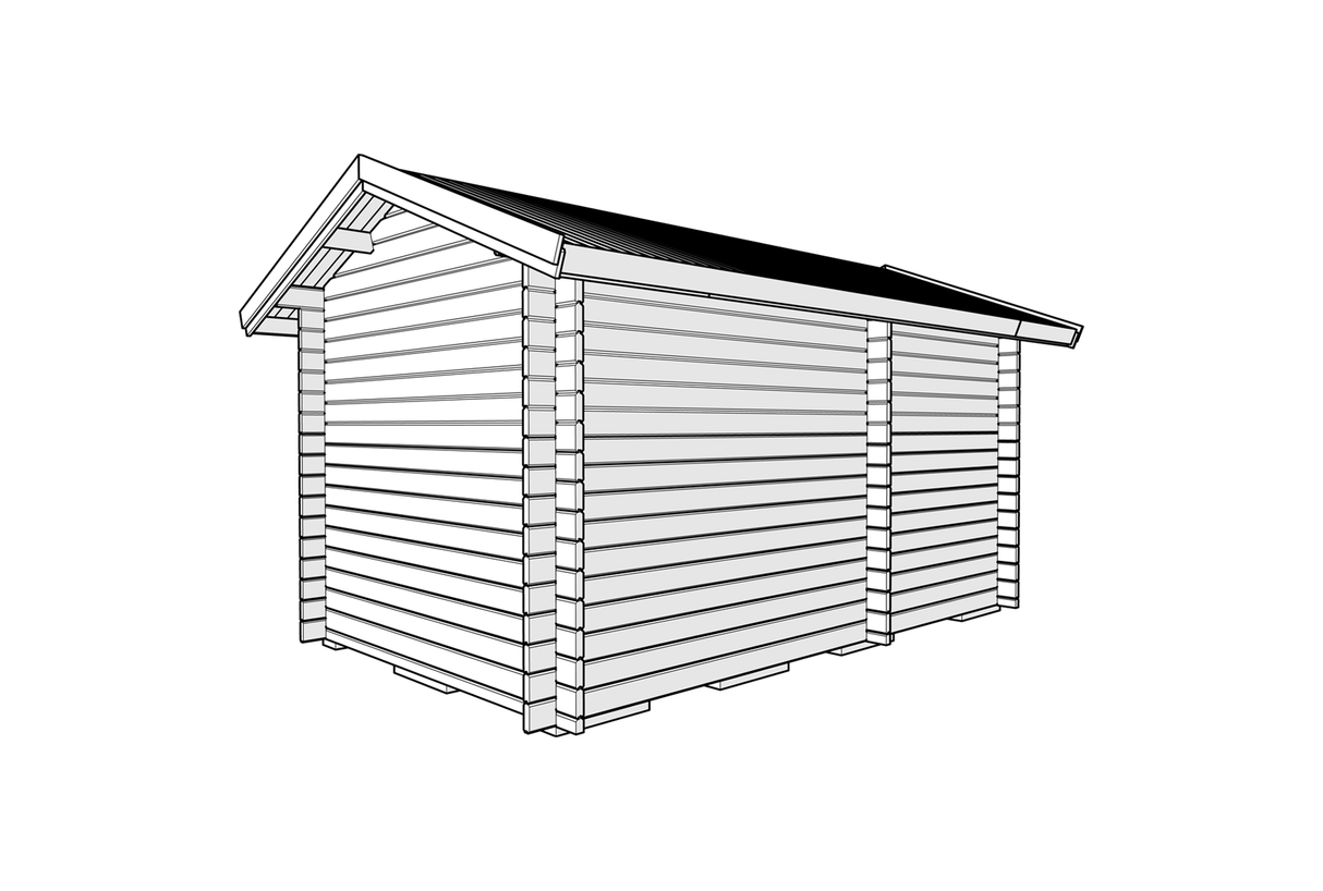 Badstue tett grunnmodell DL 11 kvm