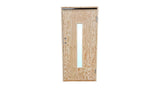 Dør 90x190 18G med smalt glass (Plywood)