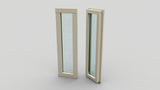 Fast dubbelhärdat fönster 255x945mm Energi 45mm vägg