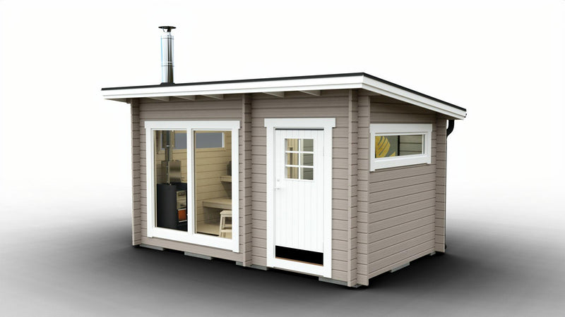 Kundbild för Badstue tett grunnmodell med skråtak 11 kvm