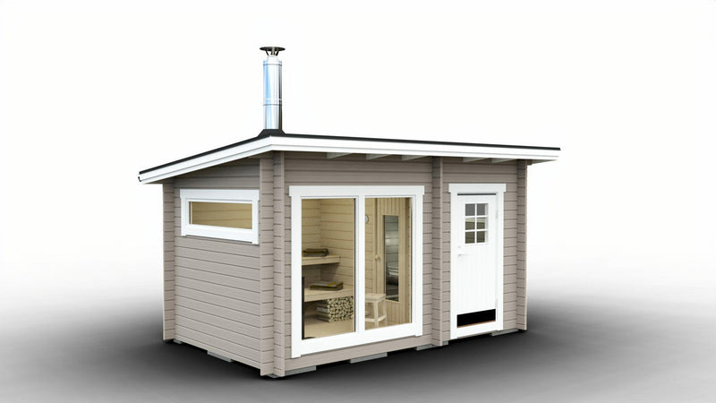 Kundbild för Badstue tett grunnmodell med skråtak 11 kvm