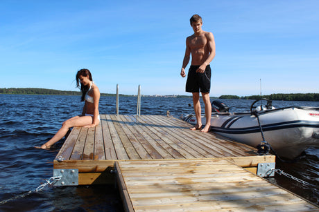 Badbrygga 4m utan Landgång