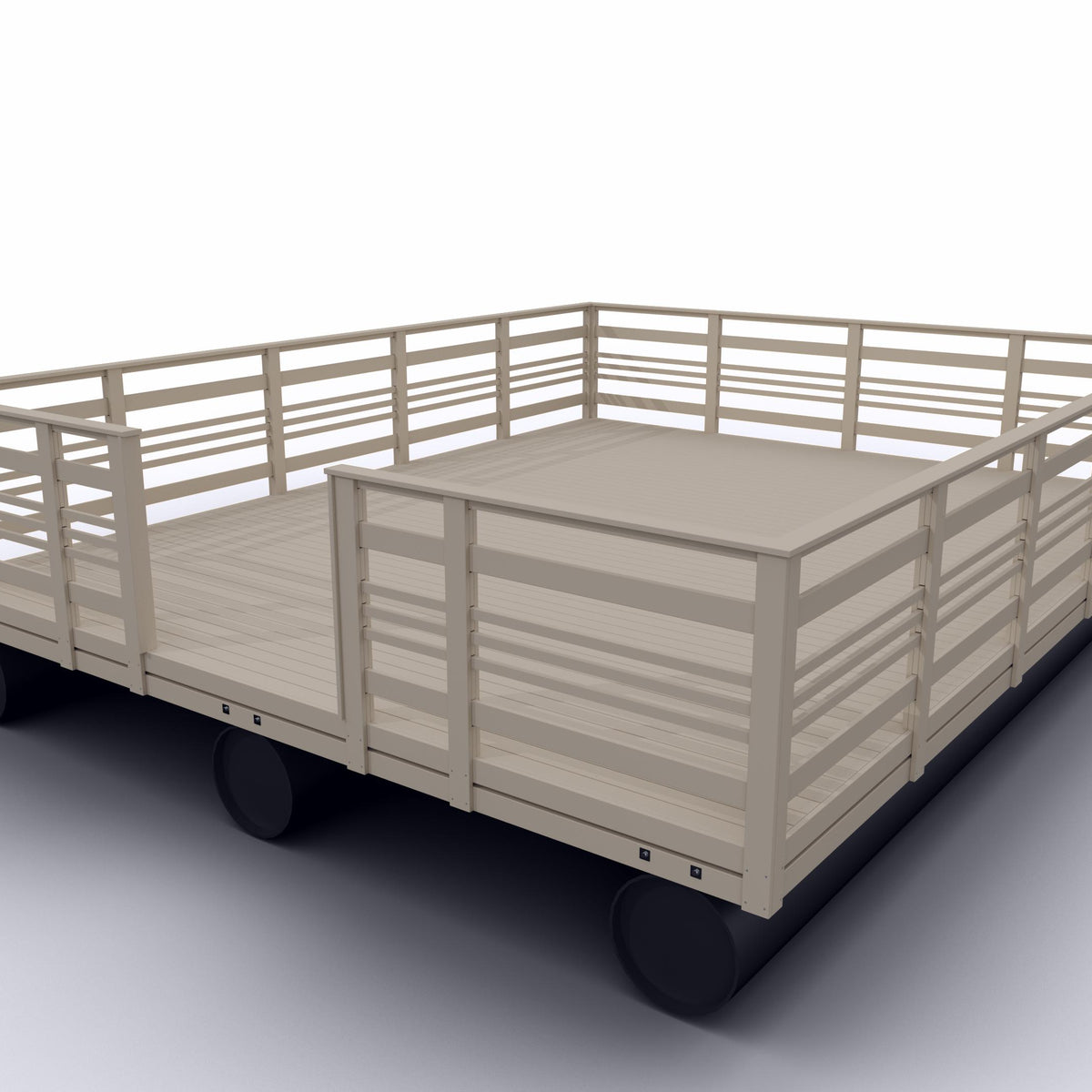 Flotte/Brygga m Räcke 6x4,8m