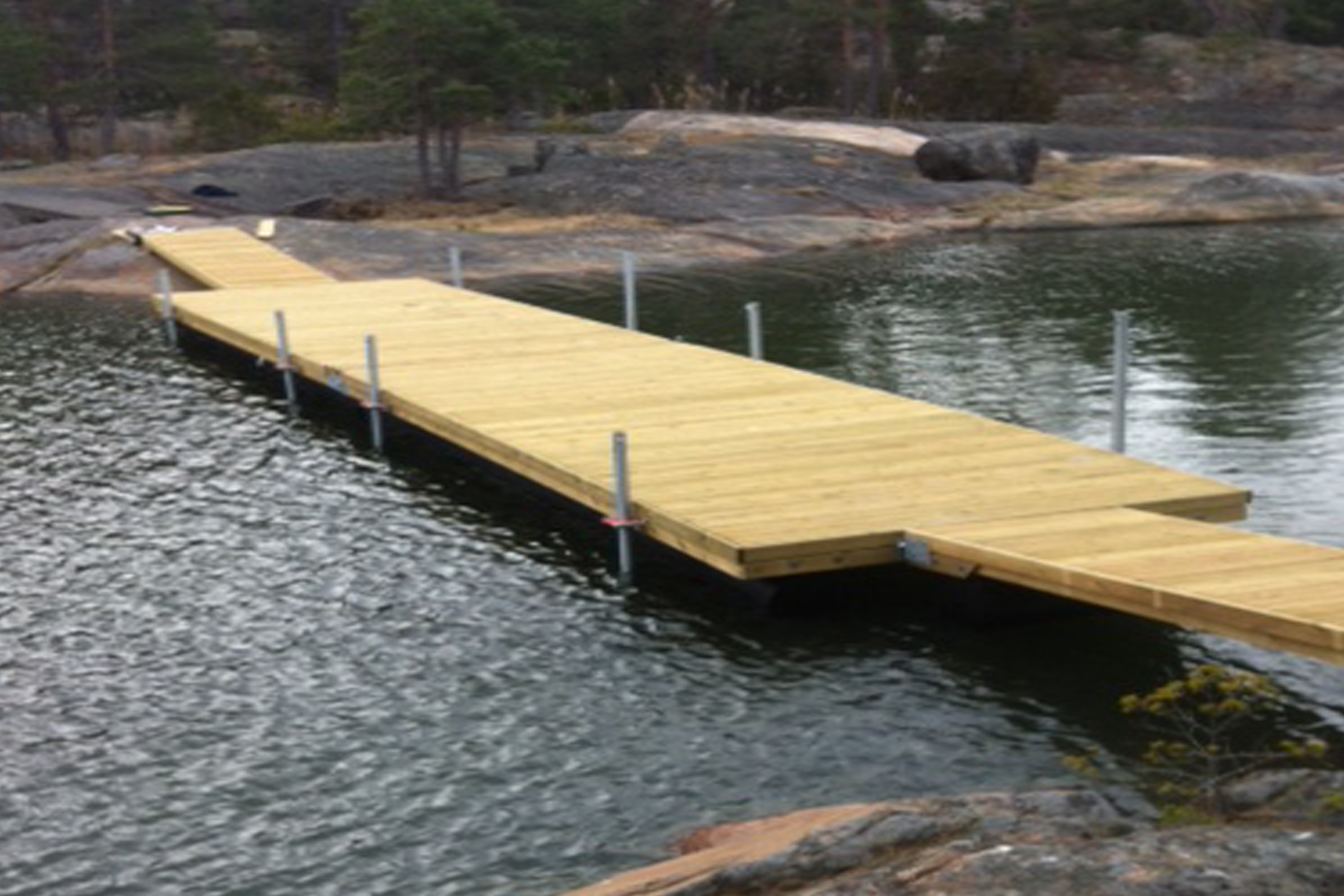 Båtbrygga 6m utan Landgång - Sorselestugan