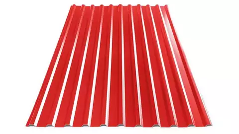 Plåttak TP Profil (Röd) - Attefall Loft 30