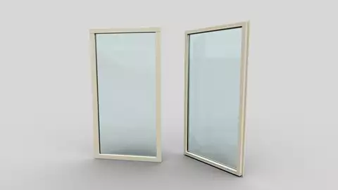 Fast dubbelhärdat fönster 908x1735mm Energi 45mm vägg