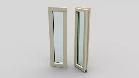 Fast dubbelhärdat fönster 255x945mm Energi 45mm vägg