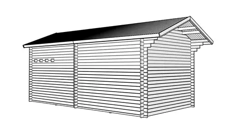 Attefallshus Tät Grundmodell Loft 30 kvm
