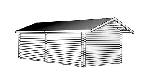 Attefallshus Tät Grundmodell 30 kvm