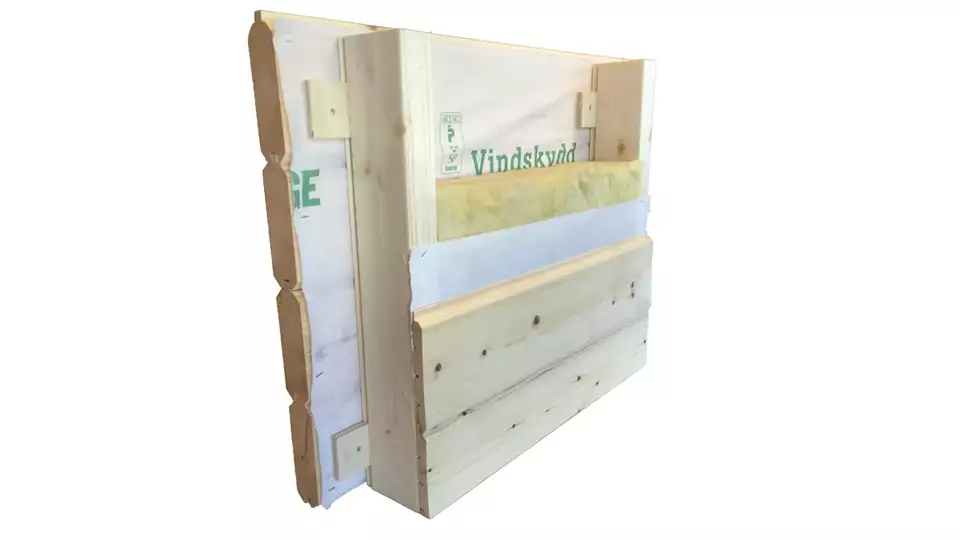 Isolerpaket Timmerstuga Med Timmerpanel Som Tillval