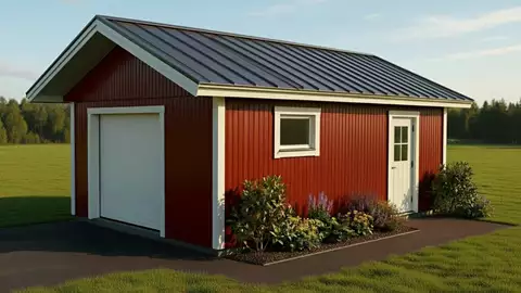 Enkelgarage Solka M1 35 kvm